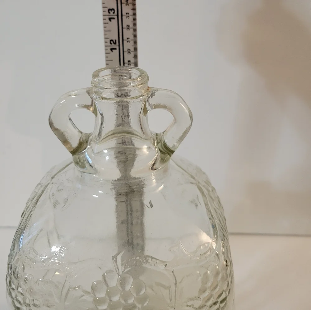 Antique 20s Ball Wine Jug Double Handle